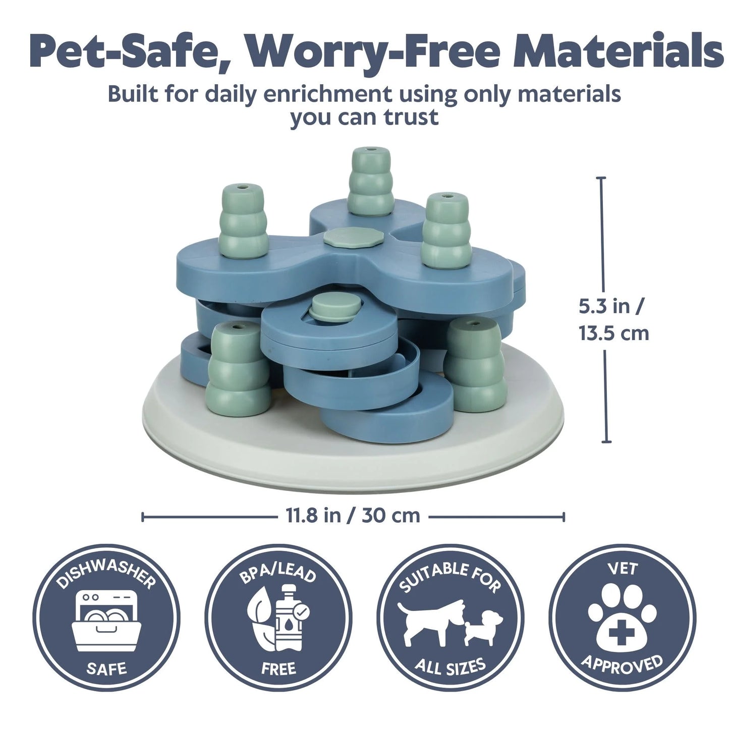 Dog Activity Move2Win Strategy Game, Level 3, Advanced Dog Puzzle Toy, Treat Dispenser